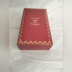 Must De Cartier Eau de Toilette  Parfum empty beautiful Box